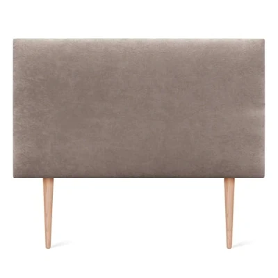 Imagen de DHOME Cabecero de Polipiel o Tela AQUALINE Liso con Patas cabeceros Cabezal tapizado Cama Lujo (90x105cm (Camas 70/80/90), Tierra)