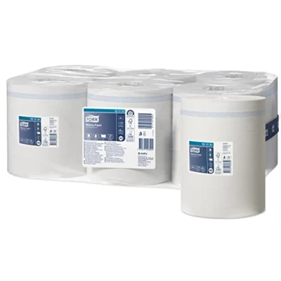 Imagen de Tork 151131 Papel de secado multiuso Advanced 1 capa compatible con el sistema alimentación central grande M2, blanco, 6 rollos x 275m