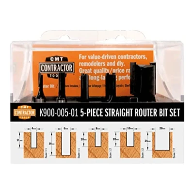 Imagen de CMT ORANGE TOOLS K900 005 01 Set 5 fresas cortantes rectas HW Z2 S=8 D=4/6/8/10/20 DX
