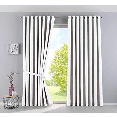 Imagen de Gardinenbox Newyork 201920600 2 Cortinas Opacas (245 x 295 cm, Unidades, térmicas, con Ojales, Aislamiento acústico, protección UV, UV)