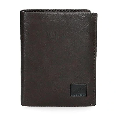 Imagen de Pepe Jeans Chief Cartera vertical con monedero Marrón 8,5x10,5x1 cms Piel