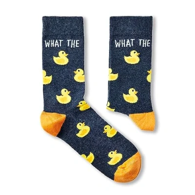Imagen de Urban Eccentric Calcetines unisex What The Duck Regalo 1 par ricos de algodón premium Novedad Regalos, multicolor, Talla única