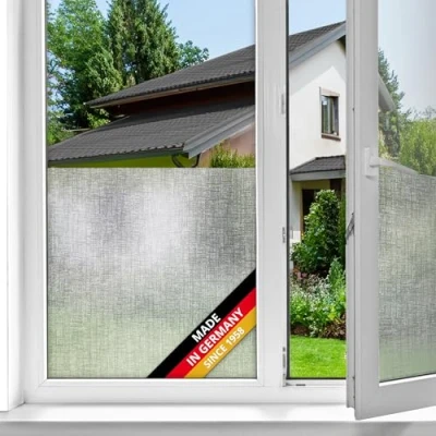 Imagen de d c fix vinilo adhesivo para cristales ventanas Lynn estático opaco translúcido privacidad decorativo mampara de ducha baño lámina pegatina 90 cm x 1,5 m