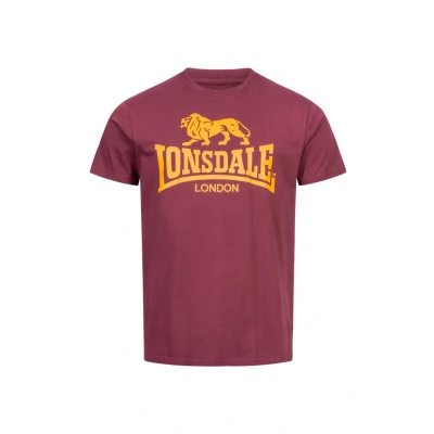 Imagen de Lonsdale Normale Passform LOGO Camiseta estampada, Hombre, Talla: 3XL, Vintage oxblood