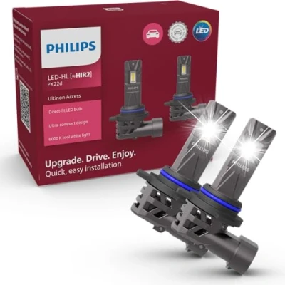 Imagen de Philips Ultinon Access LED lámpara para faros de coche (HIR2), ultra compact direct fit, +80%, 6.000K, set 2
