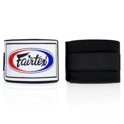 Imagen de Fairtex Vendas de Boxeo HW2: ¡Confort y Estilo para Todo Luchador. Protege Muñecas Nudillos con Elegancia, Disponibles en Varias Longitudes Colores. (180/Negro)