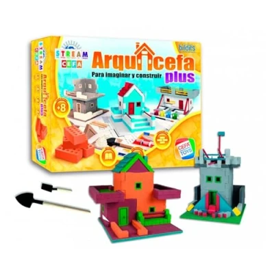 Imagen de Cefa Toys Arquicefa Plus, Juego Educativo, Construye Casas, Edificios o Torres, Apto para Niños a Partir de 8 Años