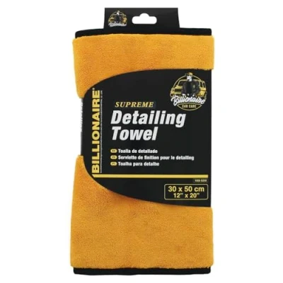 Imagen de Paño de Microfibra Súper Absorbente Billionaire Detailing Finish Towel Supreme 1000 gsm Detalle 30 x 50 cm Ideal para el Cuidado tu Coche