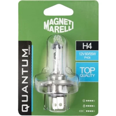 Imagen de Magneti Marelli 070.00000000009482 H4 Bombilla halógena individual para coche, 12 V, 60/55 W, casquillo P43t