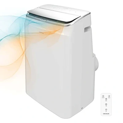 Imagen de Aire acondicionado portátil Cecotec ForceClima 12600 Soundless Heating, 3024 fg/h, Bomba de calor, 5 modos, 3 velocidades, Mando a distancia, Blanco