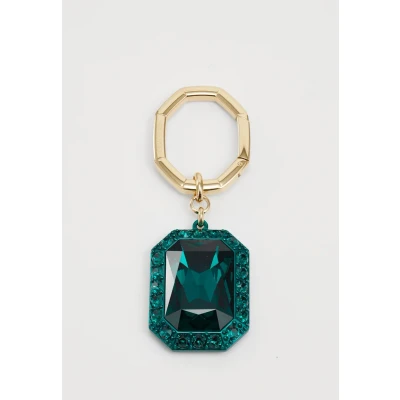 Imagen de Swarovski Llavero, Talla octogonal, Verde, Combinación de acabados metálicos