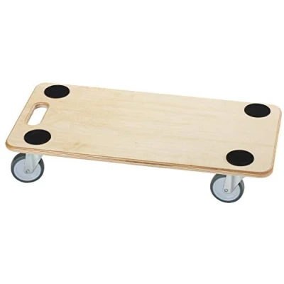 Imagen de Dörner + Helmer Ayuda de Transporte Stabil Soft 590 x 290 mm, FSC Multiplex Madera contrachapada 18 Ruedas TPE 75 Capacidad Carga 200 kg