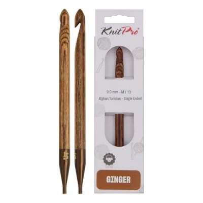 Imagen de KNITPRO Afgano/tunecino: Ganchillo, Madera, Assorted, 9.00mm