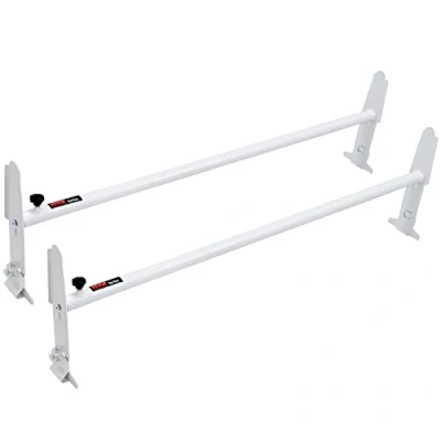 Imagen de VEVOR Portaequipajes de Techo para Furgoneta 2 Barras Acero Aleación 227 kg Ajustable 120 200 cm Furgonetas Tamaño Completo con Canalón Compatible Chevrolet Express