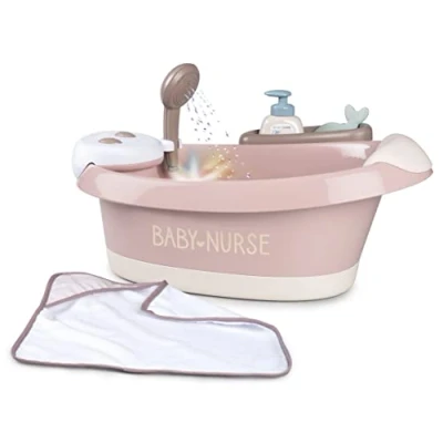 Imagen de Simba Smoby Baby Nurse Bañera SPA, Función de Chorro Agua y Burbujas, para Muñecos hasta 42 cm (7600220368), 220368