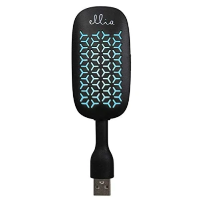 Imagen de Ellia Unwind Difusor de Aroma para Coche, inalámbrico, Alimentado por USB, con Almohadillas Aceite Esencial, Uso en el Coche o hogar, Equipado luz Que Cambia Color y