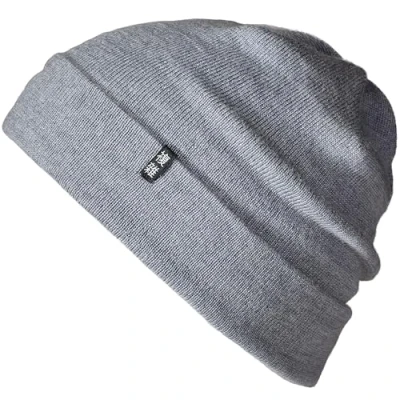 Imagen de Enter the Complex® Gorro Invierno, Mujer y Hombre, 100% Lana Merino, de Punto, Casual Beanie, Gris, Talla Única