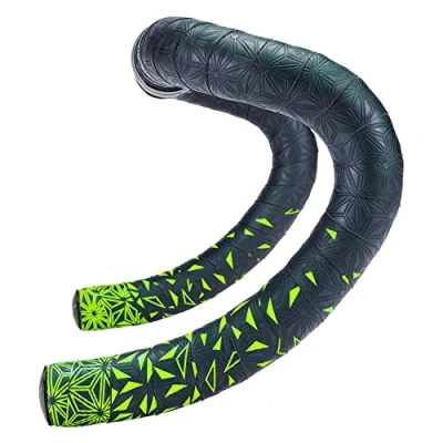 Imagen de SUPACAZ Cinta manillar SUPER STICKY KUSH STARFADE, amarillo/negro
