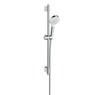 Imagen de Hansgrohe 27353400 Crometta Vario conjunto de ducha, blanco/cromo, 71,4 x 26,9 7,9 cm)