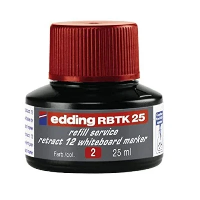 Imagen de Edding 4 de rbtk25002 recarga tinta rbtk 25 para Service Retract 12 Whiteboard Marker, ml, color rojo