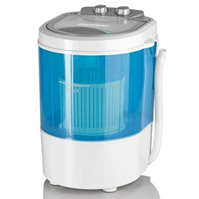 Imagen de EASYmaxx 07475200125 Lavadora (Portátil, Carga superior, Azul, Blanco, Giratorio, Arriba, 3 kg)