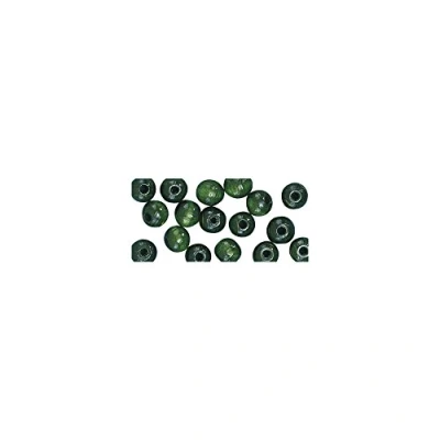 Imagen de Rayher 1250129 Perlas de Madera FSC 100%, Pulido, 6 mm diámetro, SB Btl, 115 Unidades, Color Verde
