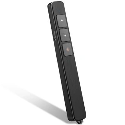 Imagen de Kinizuxi Pasador Diapositivas Mando Ordenador Powerpoint con Cordón, 100M Presentador Inalambrico Presentaciones, 2,4 GHz Remote Presenter para Computadora Windows Mac