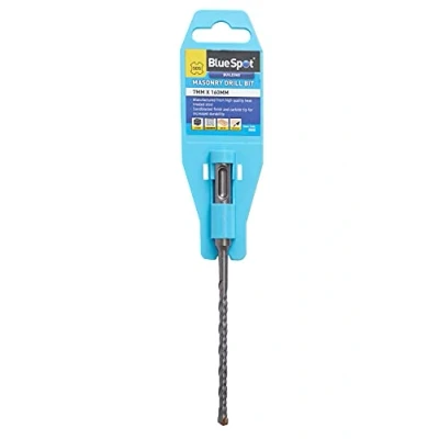 Imagen de Blue Spot Tools 20232 SDS Broca para Mampostería, Hormigón, Ladrillo, Pared, Taladro (7 mm x 160 mm), Color Plateado