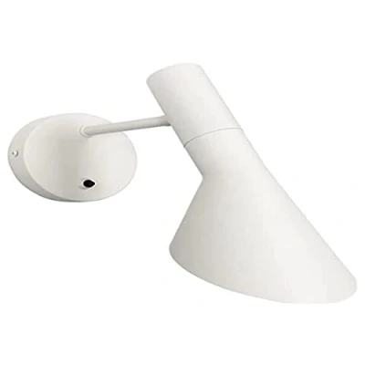 Imagen de B·LED BARCELONA LED Aplique de Pared Moderno Nórdico con Interruptor Lámpara Lectura Diseño Elegante Orientable Casquillo E27 Blanco para Dormitorio Salón (L2037 B)