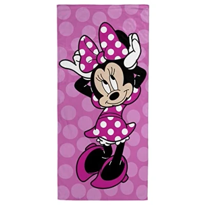 Imagen de Jay Franco Disney Minnie Mouse Alegre Toalla de Playa 71cm x 147cm 100% Algodón