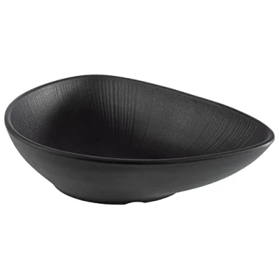 Imagen de APS 85076 Nero Cuenco de melamina (23,0 x 18,0 5,0 cm, 0,6 L)