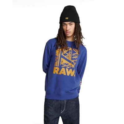 Imagen de G Star para Hombre Sudadera Construction, Azul (Radar Blue D24678 D562 1474), L