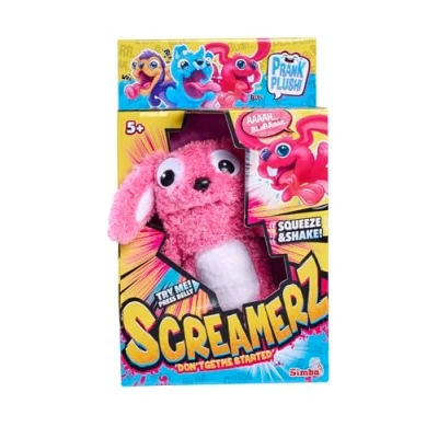 Imagen de SIMBA ScreamerZ Conejo Rambling Rabbit con Sonido Divertido Peluche gritos Figura de para niños a Partir 5 años, Aprox. 30 cm, Rosa (105953332)