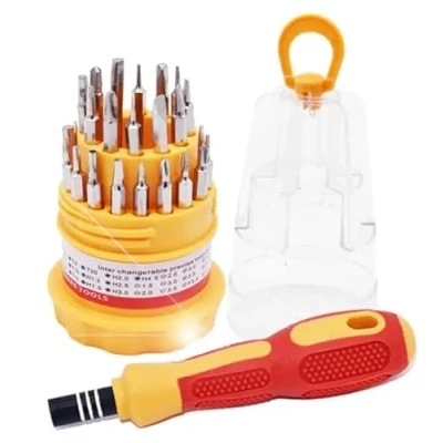 Imagen de PARENCE. juego de destornilladores 31 en 1/1 con un 30 puntas magnéticas y caja almacenamiento ergonómica Broca CROSS, FLAT, TORX, SPECIAL, ALLEN