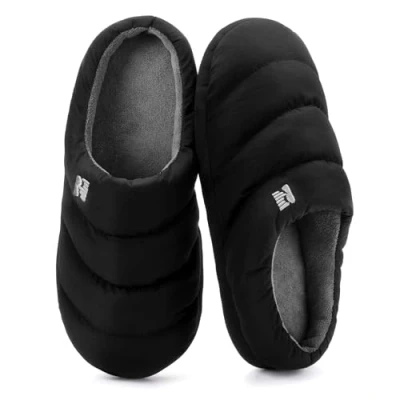 Imagen de RockDove Zapatillas de Plumas con Espuma Memoria para Hombre Campground, Talla 46/47 EU Hombre, Negro y Gris