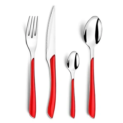 Imagen de Amefa éclat Set 24 Cubiertos Acero Inox 25cm 2mm Bicolor