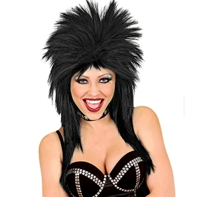 Imagen de Widmann Peluca Rockstar, Rocker, Biker, Carnaval, Fiesta Lema