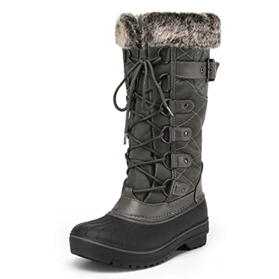 Imagen de DREAM PAIRS Botas de Nieve para Mujer,Size 39,Gris,Avalanche E