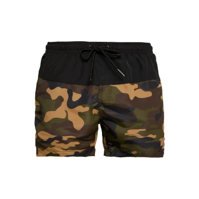 Imagen de Urban Classics Block Bañador, Hombre, Talla: Large, Black/wood
