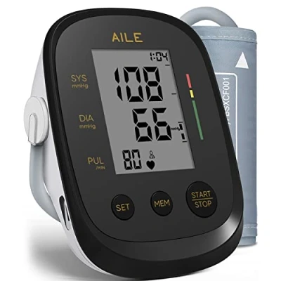 Imagen de AILE Tensiómetro De Brazo Digital, Medidor Tension Arterial, Monitor Presión Del Brazalete 22cm 42cm, Aparato Para Medir La Arterial
