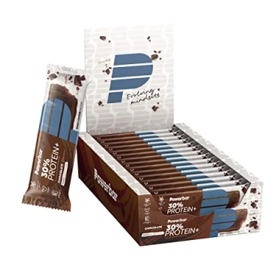 Imagen de PowerBar Protein Plus 30% Chocolate 15x55g Barra de alta Proteína + Suero y Caseína