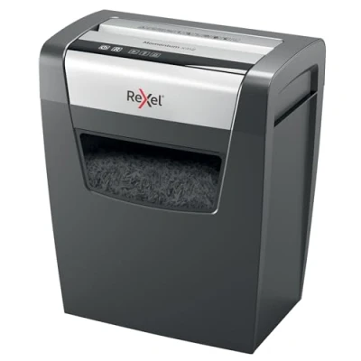 Imagen de Rexel 2104572EU Destructora Personal/Home Office Momentum X312, Corte en Confeti, Papelera de 23L, Seguridad P3, Uso Personal y Oficina, Destruye hasta 12 Hojas, Silenciosa con Botones Táctiles