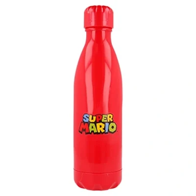 Imagen de Botella de agua reutilizable plástico libre BPA 660 ml Super Mario