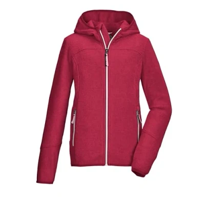 Imagen de killtec Niñas Chaqueta polar de punto/chaqueta con capucha KOW 347 GRLS KNTFLC JCKT, dunkel himbeere, 152, 42139 000