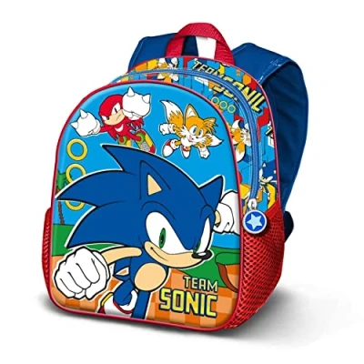 Imagen de Sonic The Hedgehog Sega Team Mochila Basic, Azul, 31 x 39 cm, Capacidad 18.2 L