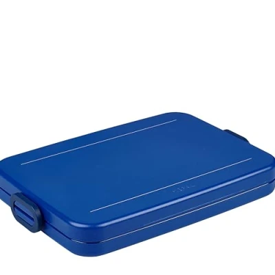 Imagen de Mepal Lunchbox take a break flat Brotdose Für die Laptoptasche bis 4 butterbrote Spülmachinenfest 800 ml Vivid blue