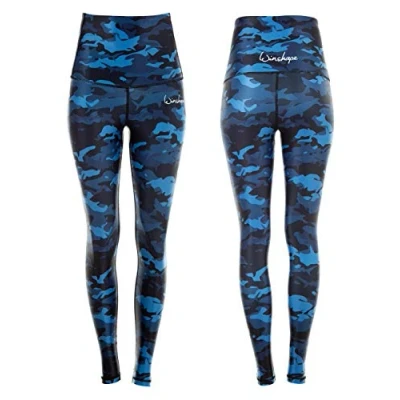 Imagen de WINSHAPE Leggings para Mujer Functional Power Shape Tights High Waist Hwl102, Estampado de Camuflaje