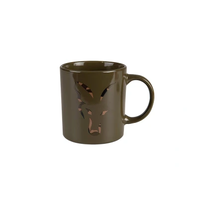 Imagen de Fox Verde Camo Head Taza de Cerámica Utensilios camping