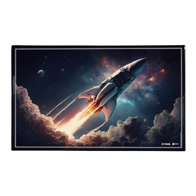 Imagen de Viquel Protector de escritorio decorativo para cohetes y espacio PVC resistente fácil limpiar Origen Francia 59,5 x 36,2 cm
