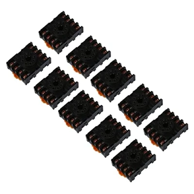 Imagen de Iyalezirk 10X 8 Pin Redondo PF083A Enchufe Base de Rele